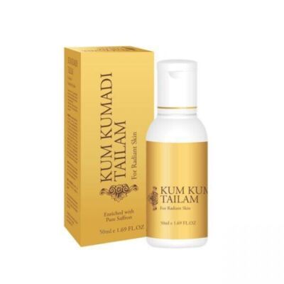 vasu Kum Kumadi Tailam 50 ml Oil Enriched With Pure Saffron For Radiant Skin