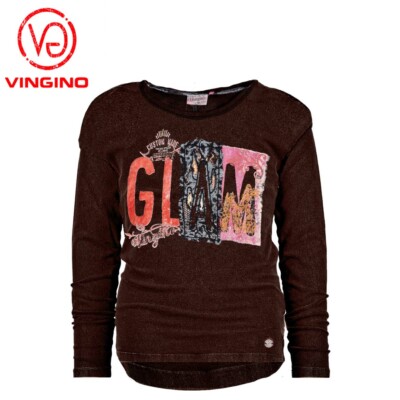 50%Rabatt VINGINO MÄDCHEN Langarmshirt Sweatshirt T-Shirt Gr.110 UVP 44,95 