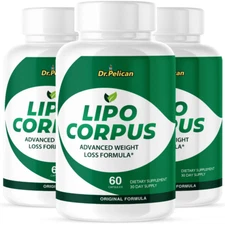 Lipo Corpus-Digestive Support- 3 Bottles- 180 Capsules