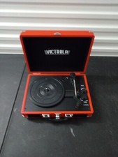 Victrola Parker Bluetooth Suitcase Record Player with 3-speed Turntable -RED