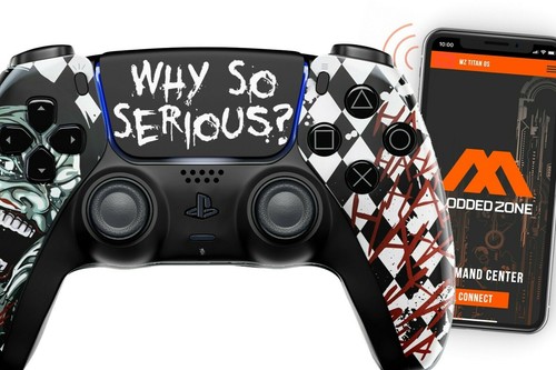 ModdedZone Black Mask Smart Rapid Fire PRO Modded Controller for PS5 ...