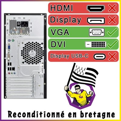 PC Fujitsu Esprimo P420 Tour - I5-4570, 16Go RAM, 240Go SSD, W10 - Reconditionné
