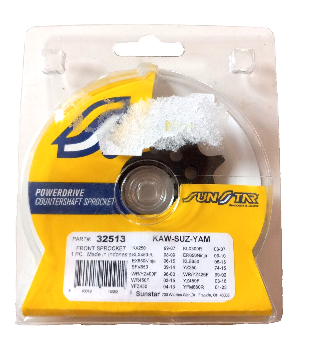 SunStar #32513 1999-18 KAW-SUZ-YAM Front Sprocket | eBay