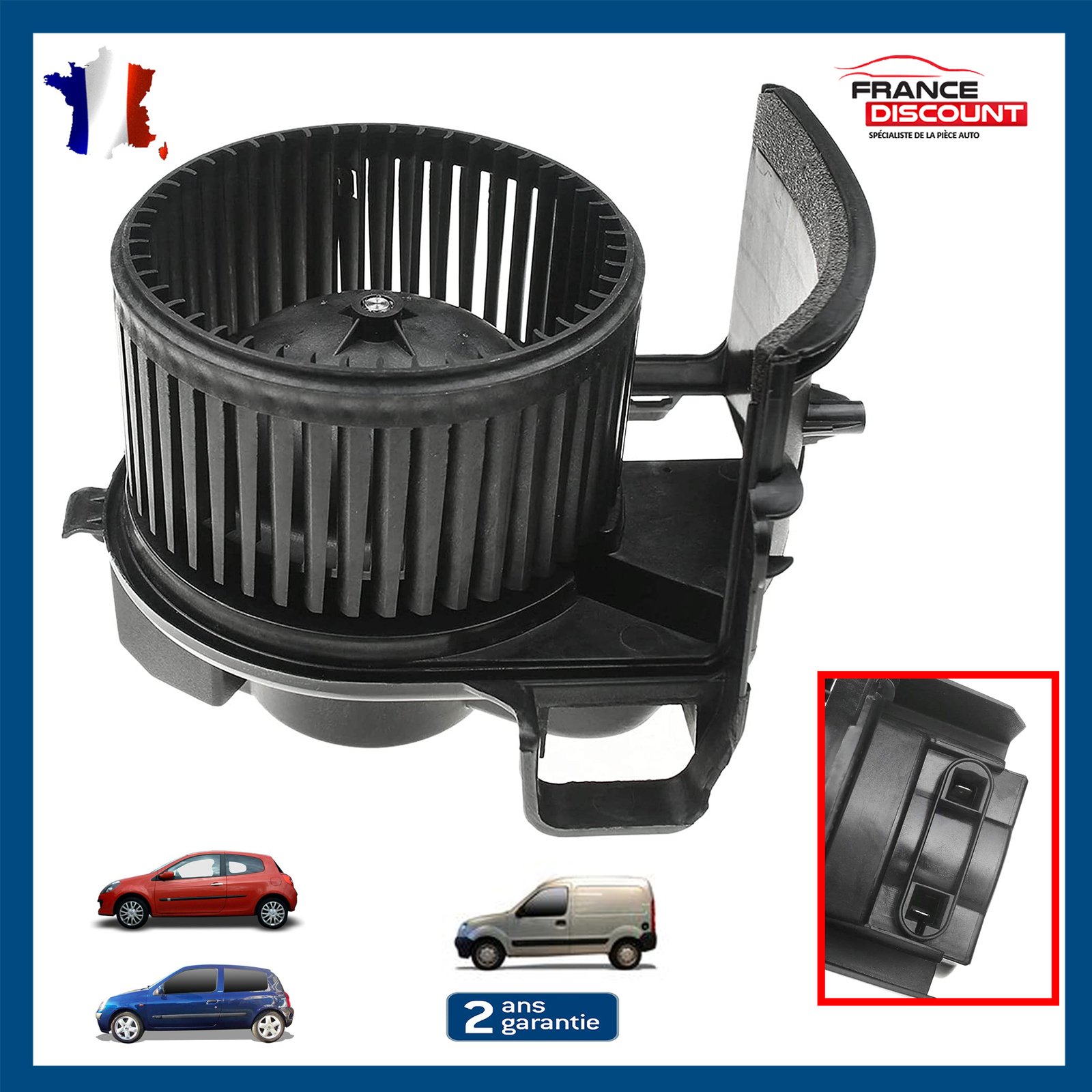 Pulseur d'air habitacle 2717000QAD pour réparer la ventilation de Nissan Kubistar