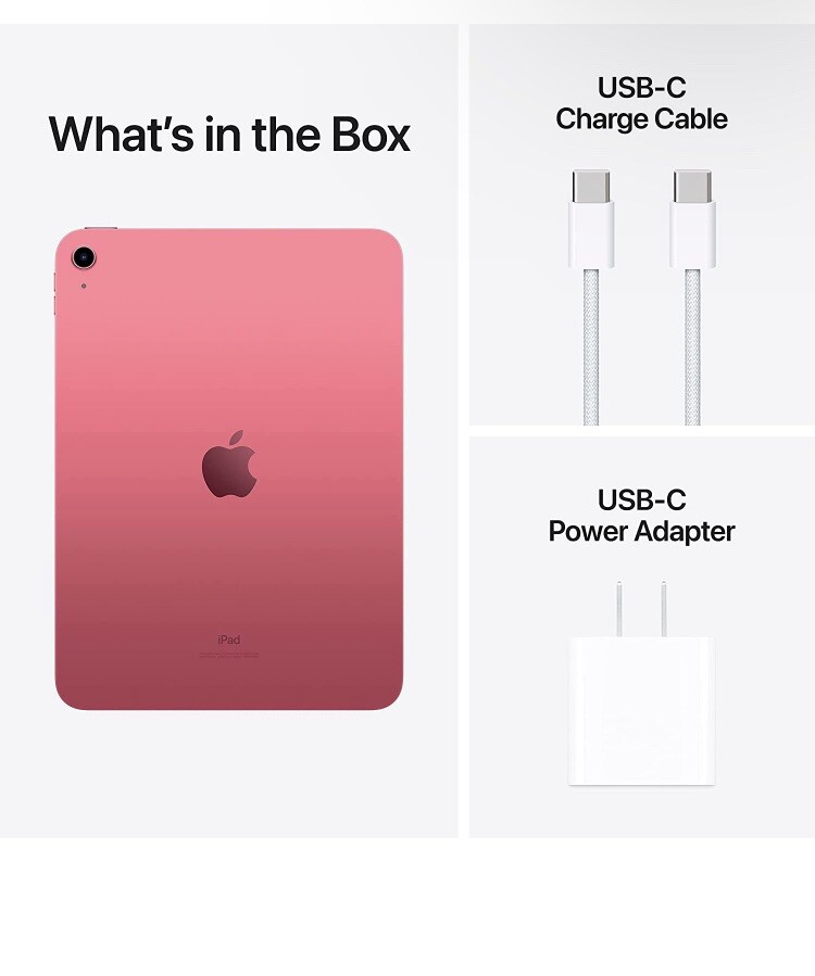 Apple iPad 10th Gen. 64GB, Wi-Fi, 10.9in - Pink 194253388258 Apple iPad 10th Gen. 64GB, Wi-Fi, 10.9in - Pink 194253388258