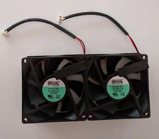 HICOOL 80 X 80 X 25 24V CASE FAN HIGH EFFICIENCY LOW NOISE  2PIECES