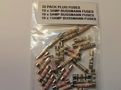 50 X 5AMP BS1362 – Bussmann 240V For UK Appliances Plug Fuses - Foto 2