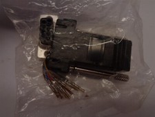 RJ45 to DB9 Female Modular Adapter Black P/N RJ8-9S-BLK