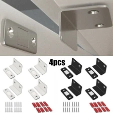 4pcs Closures Cupboard Cabinet Magnetic Catch Wardrobe L Shaped Ultra Thin New