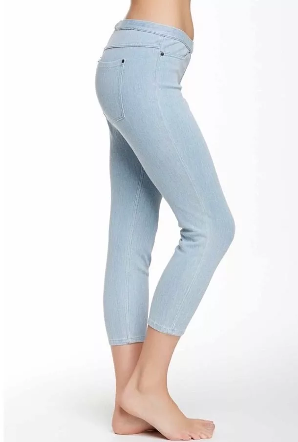 Jean capri shop leggings