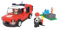 Playtive Clippys Set Klemmbausteine Feuerwehr Auto 150-Teilig