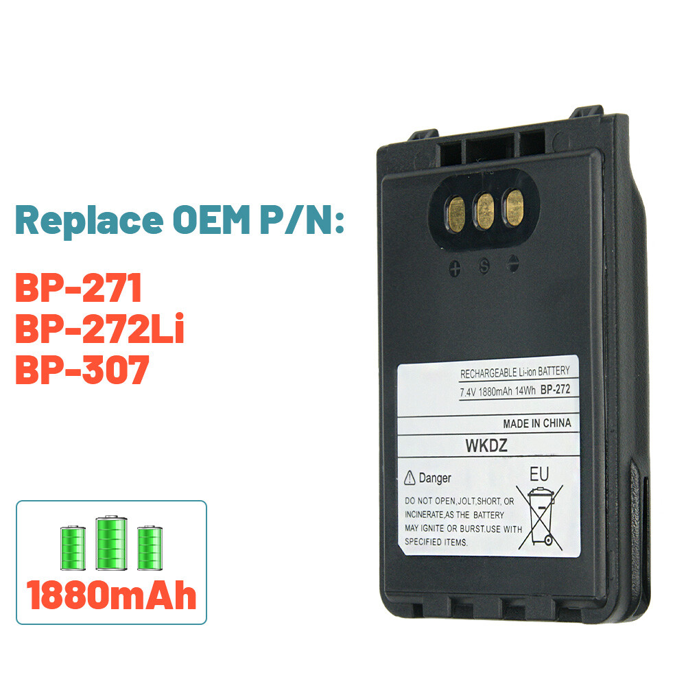 1PC BP-272 1880mAh Li-ion Battery Compatible for ICOM Radio IC-705