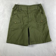 Vintage BSA Boy Scouts of America Uniform Shorts Kids Size 14 Waist 27 Elastic