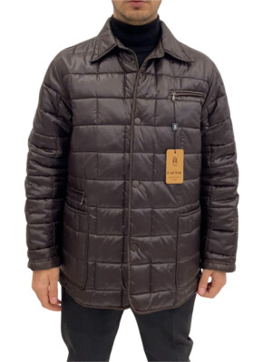 Men's RAGUSO quilted jacket jacket jacket, brown regular fit, made in Italy, -60%