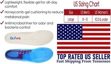Dr. Foot Sport Sport Insoles Gel Insoles for Shock Absorption  Heel Protection