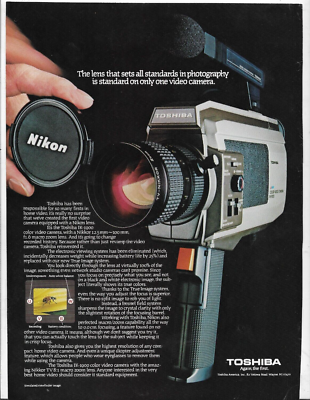Toshiba IK-1000 Color Video Camera Nikon Nikkor 100 mm Zoom Lens