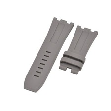 29mm Gray Rubber Watch Strap For Audemars Piguet Royal Oak Tang Buckle