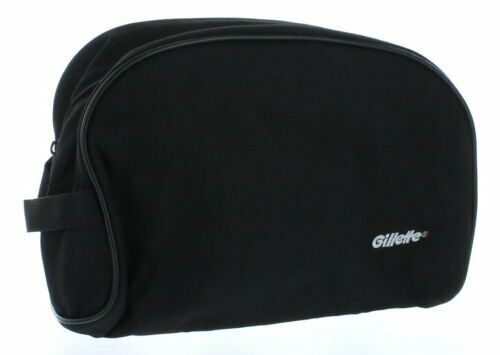 Borsa da viaggio uomo Gillette nera custodia da toilette kit doppio grande 10" notte - Foto 1 di 2