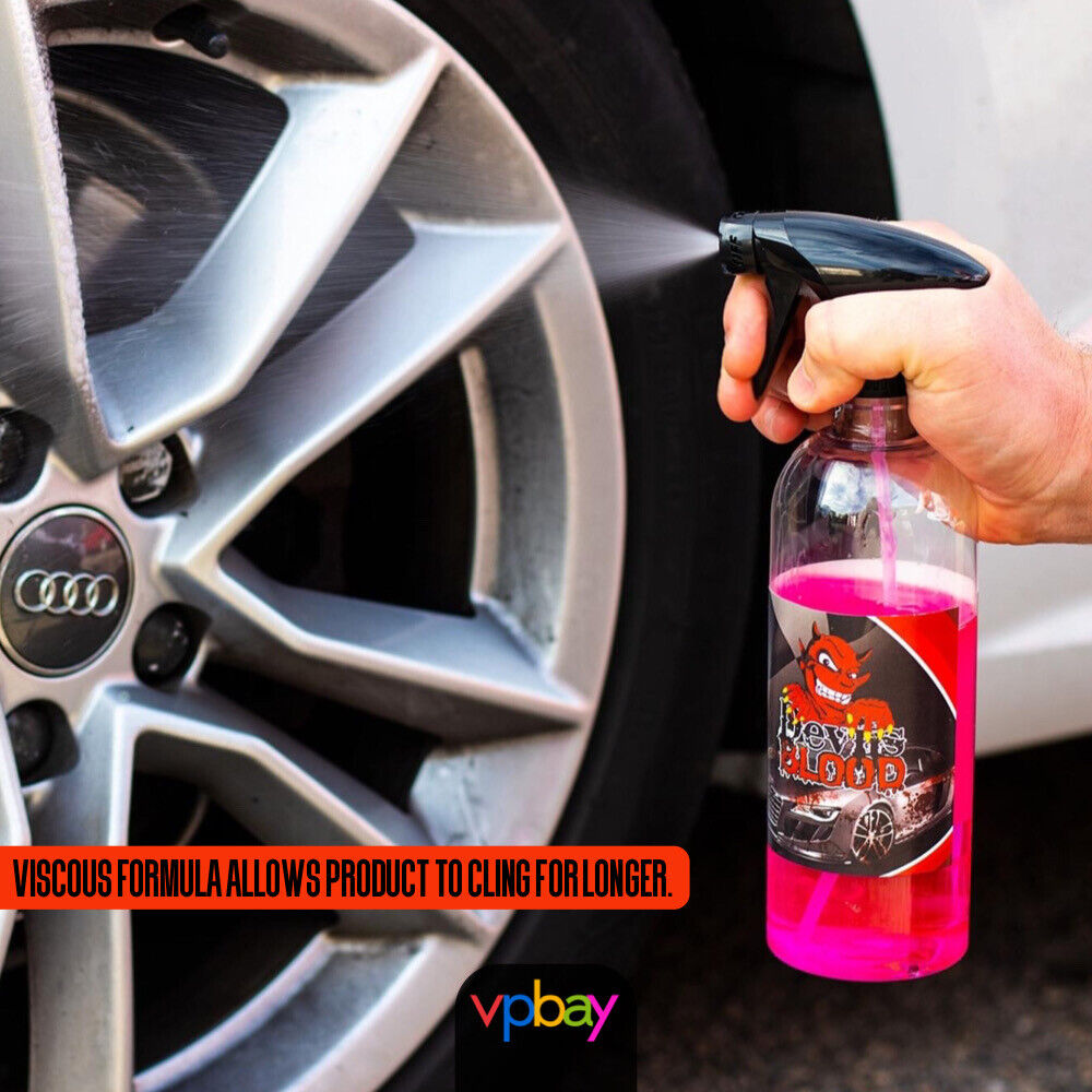 DEVILS BLOOD WHEEL CLEANER CAR AUTO ALL PAINT * NEXT DAY DELIVERY* V15 X  500ML
