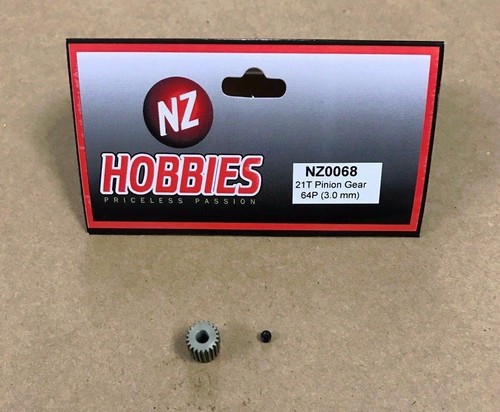 NZHOBBIES 64DP / 64P 21T Aluminum Pinion Gear 3mm Shaft 64-Pitch 21-Tooth - Picture 4 of 4