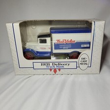Ertl 1931 True Value Hardware Delivery Truck Diecast Coin Bank 1:34 Vintage 1991