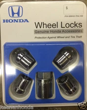 Genuine OEM Honda Wheel Lock Set Locks 08W42-TK4-101