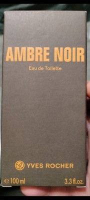 YVES ROCHER AMBRE NOIR MEN'S EAU DE TOILETTE SPRAY 3.3OZ /100ML AUTHENTIC NEWIB