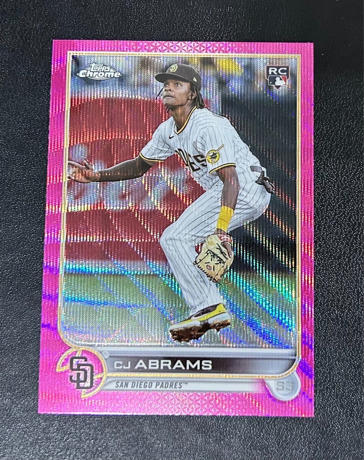 2022 Topps Chrome Update - CJ Abrams Pink Wave RC San Diego Padres #USC3 Rookie