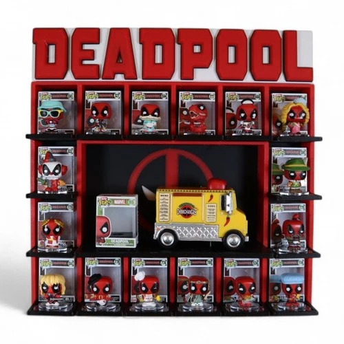 Deadpool Funko Bitty Pop Display ShelfShowcase your collection