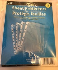 JOT Clear Plastic Sheet Protector Letter Size 8.5" x 11" Heavy Duty 16 Pack
