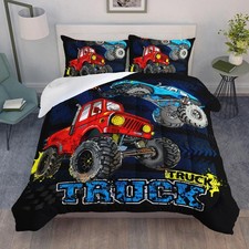 Truck Comforter Set for Teens Boys,Cars Bedding,1 Comforter with 2 Pillowcase...