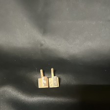 Vintage Christian Dior Cufflinks Two-Tone Gold Silver Signed Chr Dior Logo