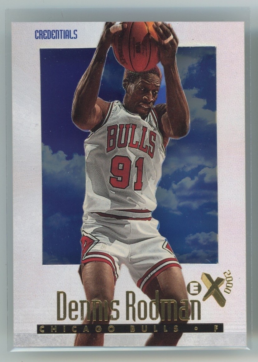1996-97 Skybox EX-2000 Dennis Rodman Essential Credentials 373/499 Bulls!