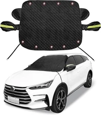 Cubierta De Nieve Para Parabrisas De Coche Protector De 4 Capas Plateado Nueva