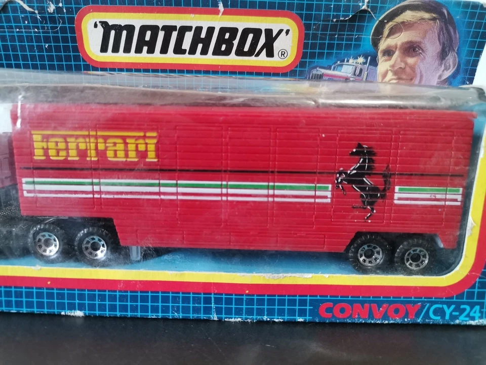 MATCHBOX CONVOY CY24 DAF BOX CAR FERRARI - Immagine 3 di 4