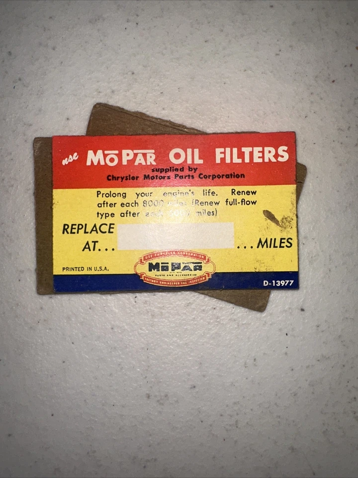 1952-1953 Chrysler Desoto Plymouth elemento de filtro de óleo de direção hidráulica 1405639 novo na caixa - Imagem 3 de 3