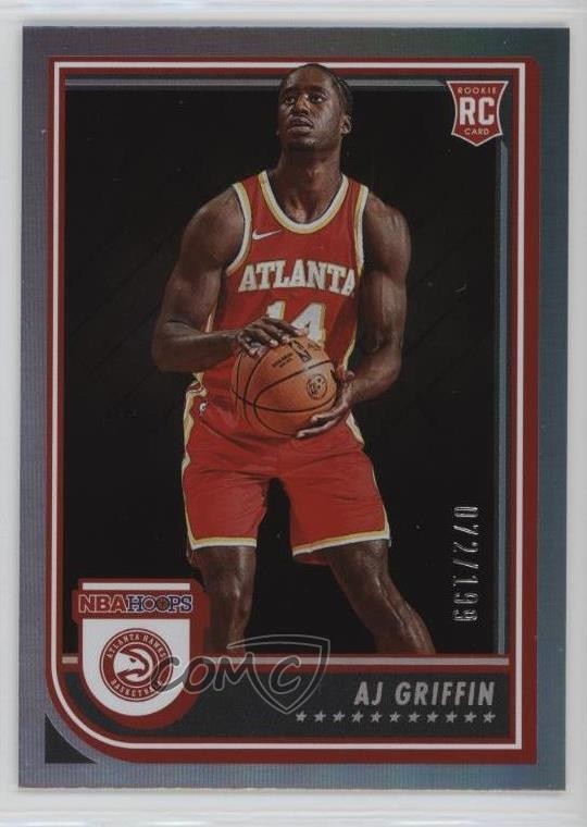 2022-23 Panini NBA Hoops Rookies Silver 72/199 AJ Griffin #246 1b8t