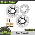 Front Rear Brake Rotors Pads for Suzuki 2006 2007 GSXR 600 750 GSXR600 GSXR750