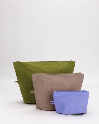 Very Rare BAGGU Nettle Go Pouch Set. BNWT