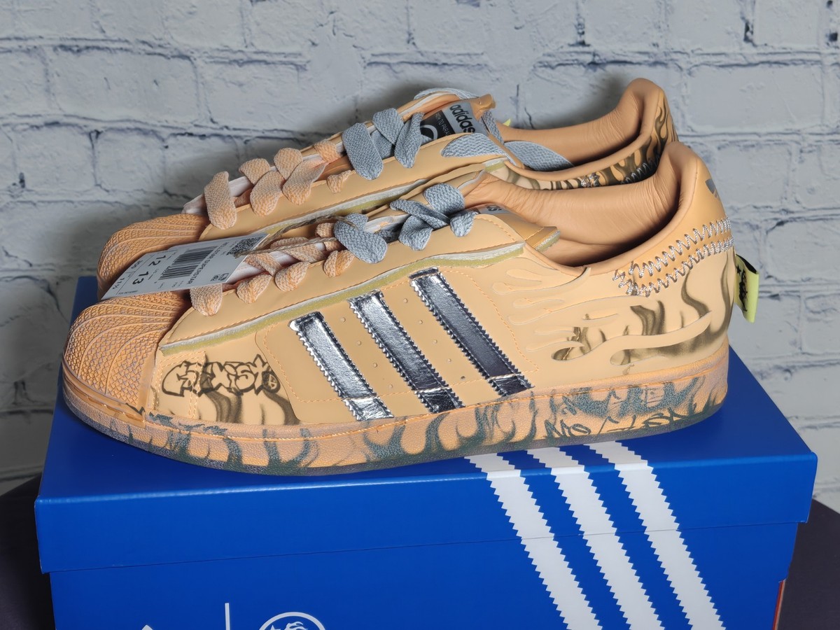 Adidas Superstar x Hellstar 'Hazy Orange Creamsicle' - Size 12