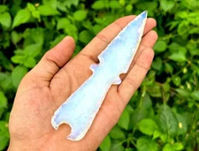 Opalite Moon Design Knife Handmade Crystal Blade 4″–6″ Decorative