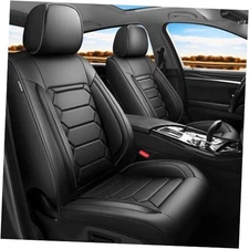 Car Seat Covers Compatible with Chevy Equinox Full Set Seat Covers QF001 Black