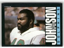 1985 Topps Pete Johnson Miami Dolphins #313