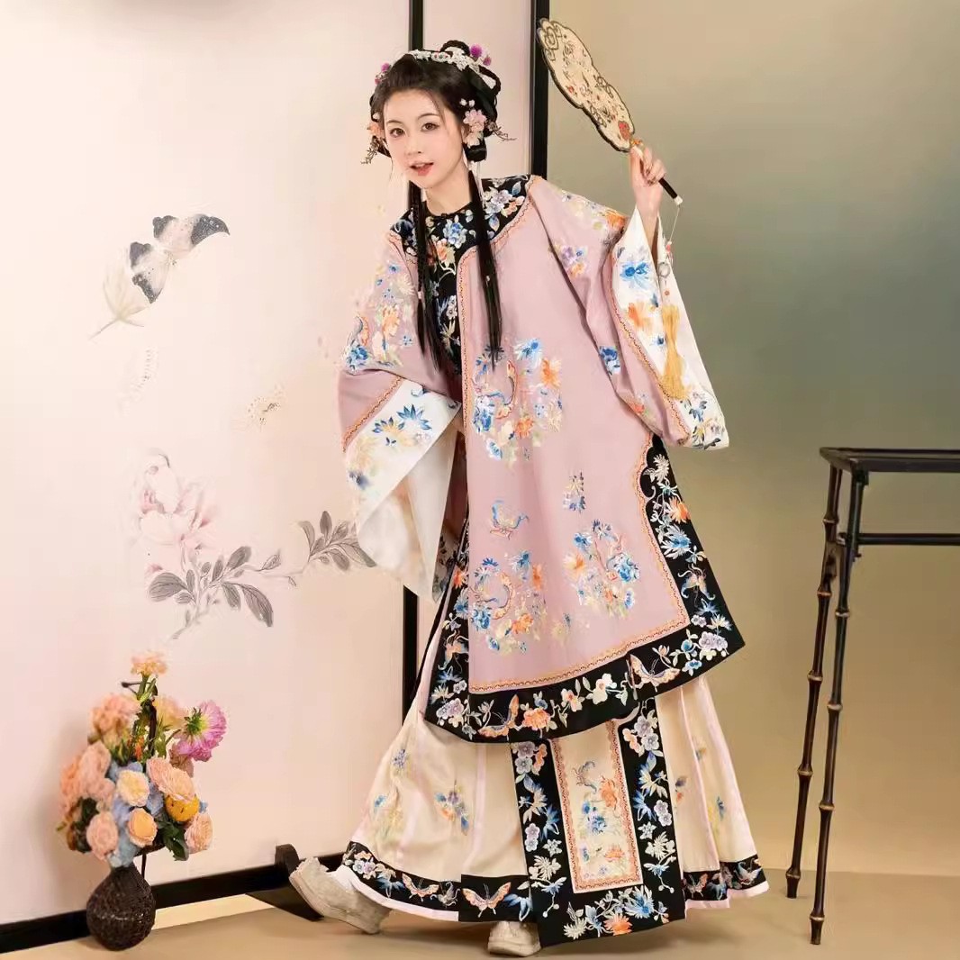 ladies chinese dress Women Cheongsam Qing Dynasty Hanfu Woman Costume Adults Floral Printing cheongsam