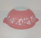 Vintage Pyrex 444 Pink Gooseberry Cinderella Mixing Nesting Bowl 4 Qt USA