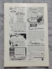 1956 Magazine Advertisement Page Graflex Graphic 35 Camera Constellation Ad