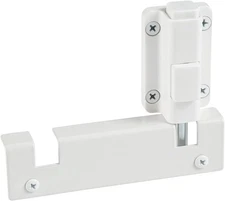 House Guard Sliding Glass Door Upgraded Foot Lock Kit, 100K Cycles, White