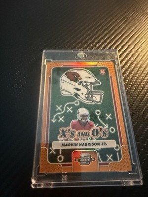 2024 Panini Contenders Optic - Xs & Os Marvin Harrison Jr. Orange Prizm /50 (RC)