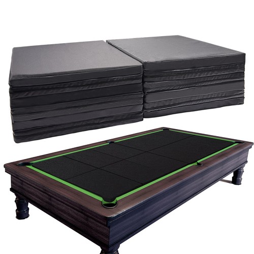 Tapis d'insertion de table de billard pour protection billard à 8', noir  - Photo 1/9