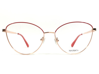 Max & Co. Eyeglasses Frames MO5006 033 Rose Gold Cat Eye Wire Rim 54-15-140